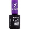 Rimmel London Super Gel Top Coat vrchní gelový lak na nehty 12 ml odstín 002 Glitter Finish