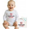 Body s potlačou New Baby najlepší budík na svete - darčekové balenie - 86 (12-18m)