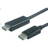 PREMIUMCORD Kabel DisplayPort 1.2 na HDMI 2.0, pro rozlišení 4Kx2K@60Hz, 1m kportadk04-01