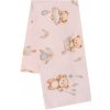 Flanelová plienka s potlačou New Baby teddy bear pink