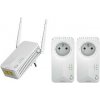 STRONG sada 3 adaptérů Powerline WF 600 TRI FR/ Powerline 600 Mbit/s/ Wi-Fi 300 Mbit/s/ 2x LAN/ bílý