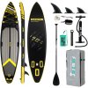 Kubisport Paddleboard 350x84x15 cm s príslušenstvom čiernožltý
