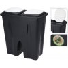 EXCELLENT HOUSEWARE Odpadkový koš dvojitý 2x 25 l