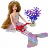 LEAN Toys 13904 Bábika morská panna Emily s príslušenstvom, ružová
