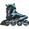 Fitness inline korčule Zealot, RECALL Čierna,Tyrkysová 37