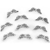 Ozdobný diel anjelské krídla 12x29 mm - 10 ks platina