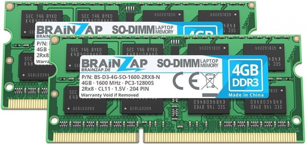 Brainzap DDR3 8GB 1600MHz CL11 (2x4GB) PC3-12800S