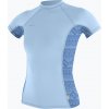 O'Neill Wms Hyperfreak Skins SS Rash Guard chambray blue/surf abstract