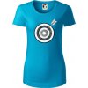 Terč na lukostreľbu - Dámske tričko z organickej bavlny Origin (GOTS) - M ( Svetlý tyrkys )