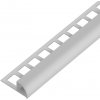 SP15/1 ukončovacia lišta C, štvrťoblúk, s vymedzovačom, ACARA, PVC sivá, 7 mm, 2,5 m