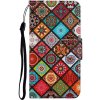 Knižkové puzdro Trendy Cross case Farebné mandaly – Samsung Galaxy A55 5G