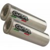 GPR Dvojitá koncovka výfuku Slip - on GPR M3 A.27.M3.INOX Brushed Stainless steel including removable db killers and link pipes