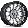 FUEL Fuel 1PC FC403 BURN 10x22 5x127 ET-18 Chrome W/ Gloss Black Lip 71.5