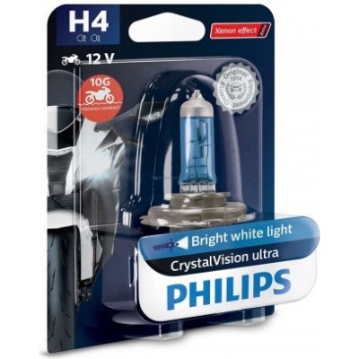 Philips Crystal Vision ultra Moto H4 12V 55/60W PX26d