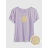 GAP Detské tričko s potlačou Fialová XS Fialová Fialová