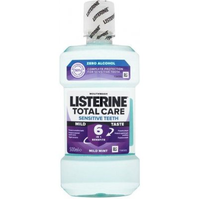 Listerine Total Care Sensitive Teeth Mild Taste Mouthwash (U) 500ml, Ústna voda 6 in 1