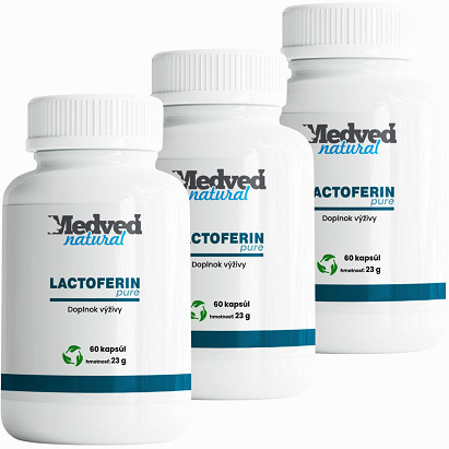 Medveď Natural LACTOFERIN pure 3 x 60 kapsúl