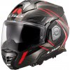 LS2 Helmets LS2 FF901 Advant X Carbon Future II Klapphelm, Červená, 3XL (65/66)
