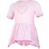 LITTLE ANGEL Body šaty tenké KR Outlast® 80 ružová baby/ružová-bodka lesk