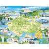 Larsen Vzdělávací puzzle Česká republika Památky 78 dílků