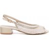 GOODIN Gold sandals with mesh detail krémová 41 GOODIN 0000296850471