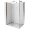 Mexen Kioto-X, sprchová stena Walk-in 140 x 70 cm, transparentná 10 mm, ružové zlato - 800-140-202-60-00-070-X