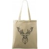 Geometria - Veľký jeleň - Taška bavlnená - 42 x 38 cm ( Naturalna )
