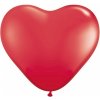 PartyDeco Latexový balón Červené srdiečko 25 cm