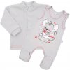 Dojčenská súpravička New Baby Mouse sivá 86 (12-18m)