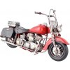 Kovový model motorky 36cm červená (Originálny darček pre muža motorkára)