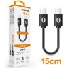 Aligator DATKP44 POWER USB-C/USB-C, 15cm, černý (DATKP44)