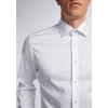 ETERNA Slim Fit pánska strečová košeľa formálna biela Easy Care, Veľkosť 44