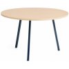 HAY Jedálenský stôl Loop Stand Table Round Ø120, oak/deep blue