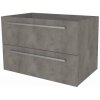 Mereo, Mereo Bino, kúpeľňová skrinka 81 cm, Multidecor, Betón tmavosivý, MER-CN691SBET2