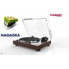 Thorens TD 402 DD + Nagaoka MP-150 - gramofonový přístroj s přímým pohonem - ořech
