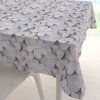 Biante Dekoračný štvorcový obrus PML-032 Designové kvety na sivom 100x100 cm