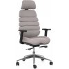 Ergonomická kancelárska stolička SPINE tmavo sivá, s opierkou hlavy – záruka 12 mesiacov (tovar s drobnou chybou)