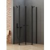 New Trendy K-0617 NEW SOLEO BLACK asymetrický sprchový kút 90 x 90 cm 90 x 90 cm čierna