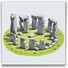 Vymalujsisam.sk Maľovanie podľa čísiel - Stonehenge 2 Veľkosť: 50x50cm, Rám: Okrúhla kartónová doska