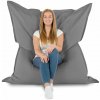 XXL vankúš na sedenie – interiérový aj záhradný, vodeodolný Farba: 21.Sivý