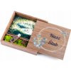 Krabička na fotografie + potlač + USB kľúč 8 GB Sväté Prijímanie KOMUNITNÝ ALBUM GRAVÍR
