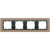 Rámček 4 - násobný sklenený, meď / grafit