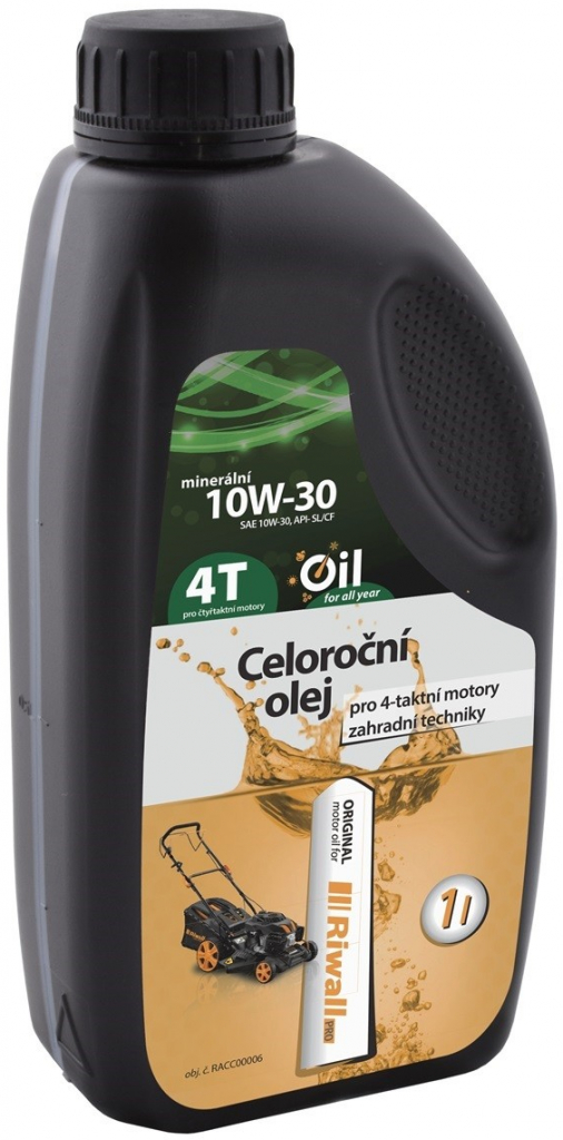 Riwall Celoroční olej pro 4-taktné motory 10W-30 1 l