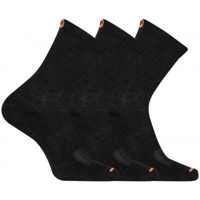 Merrell CUSHIONED COTTON CREW 3 packs black