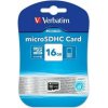 Verbatim 44010 Micro Secure Digital Card Premium, pamäťová karta, micro SDHC, 16GB, UHS-I U1 (Class 10),