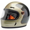 Biltwell Gringo SV helmet Metallic Champagne/Charcoal Tracke