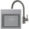 FRANKE SETT122Š tectonitový drez 560x530 mm SID 610 šedá+batéria FC 6018.084 Šedý Kameň FRA 143.0687.391