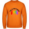 AWDis Mikina - Nápis - Im a gaymer - Orange Crush - 3XL - Pánske