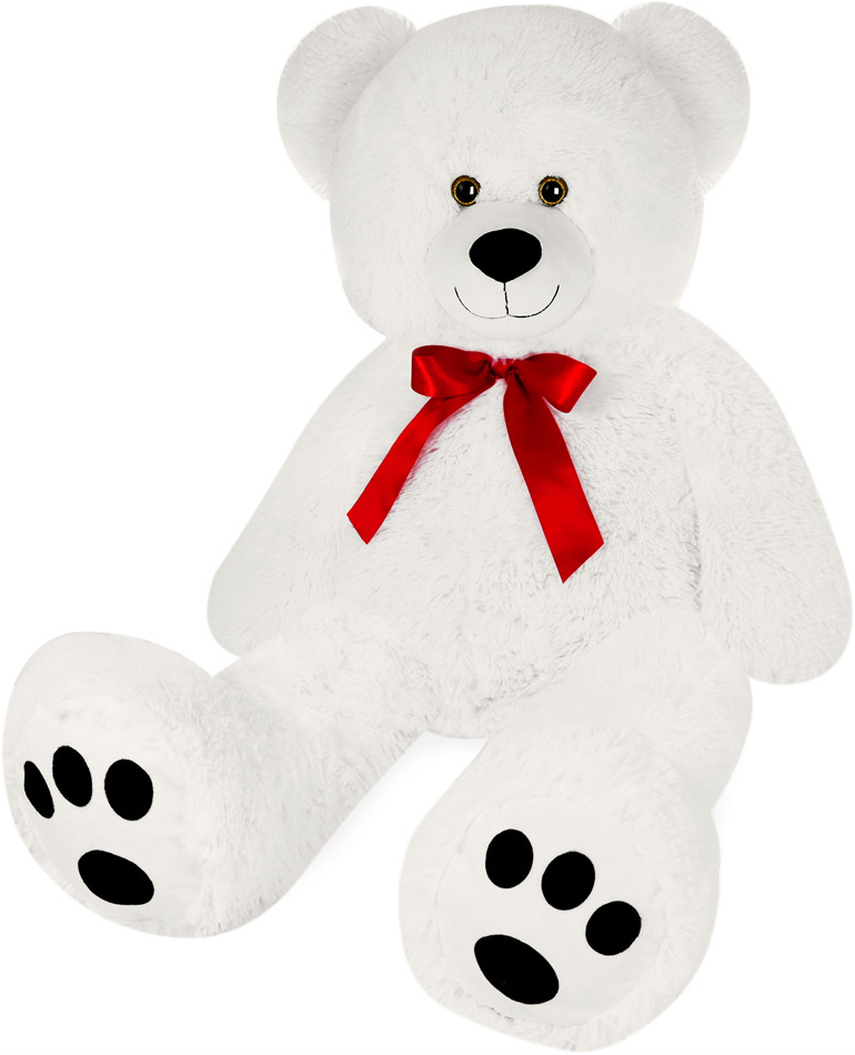 InternetovaZahrada medveď XL biely 100 cm