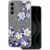 Puzdro IMD Samsung Galaxy A15 4G/5G, vzor kvety 1 - transparentné